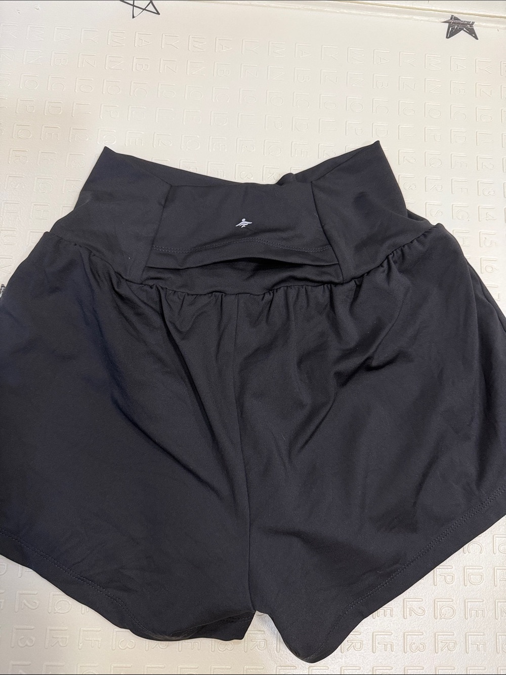 HALARA Black High-Waist Lounge Shorts - Picture 2 of 4